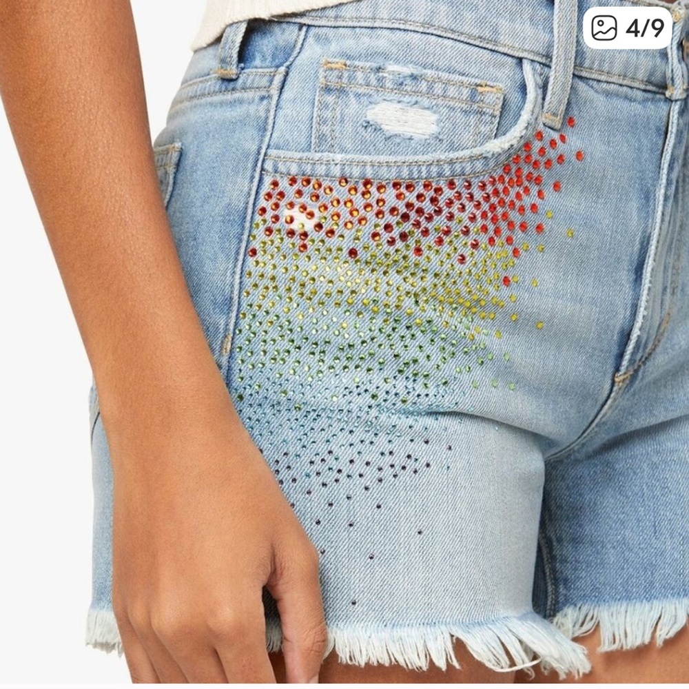 Stephanie Gottlieb x Joe’s The Ozzie Embellished Jean Shorts Size 24